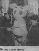 [IMG: A large bunny being arrested; From the Washington Post]